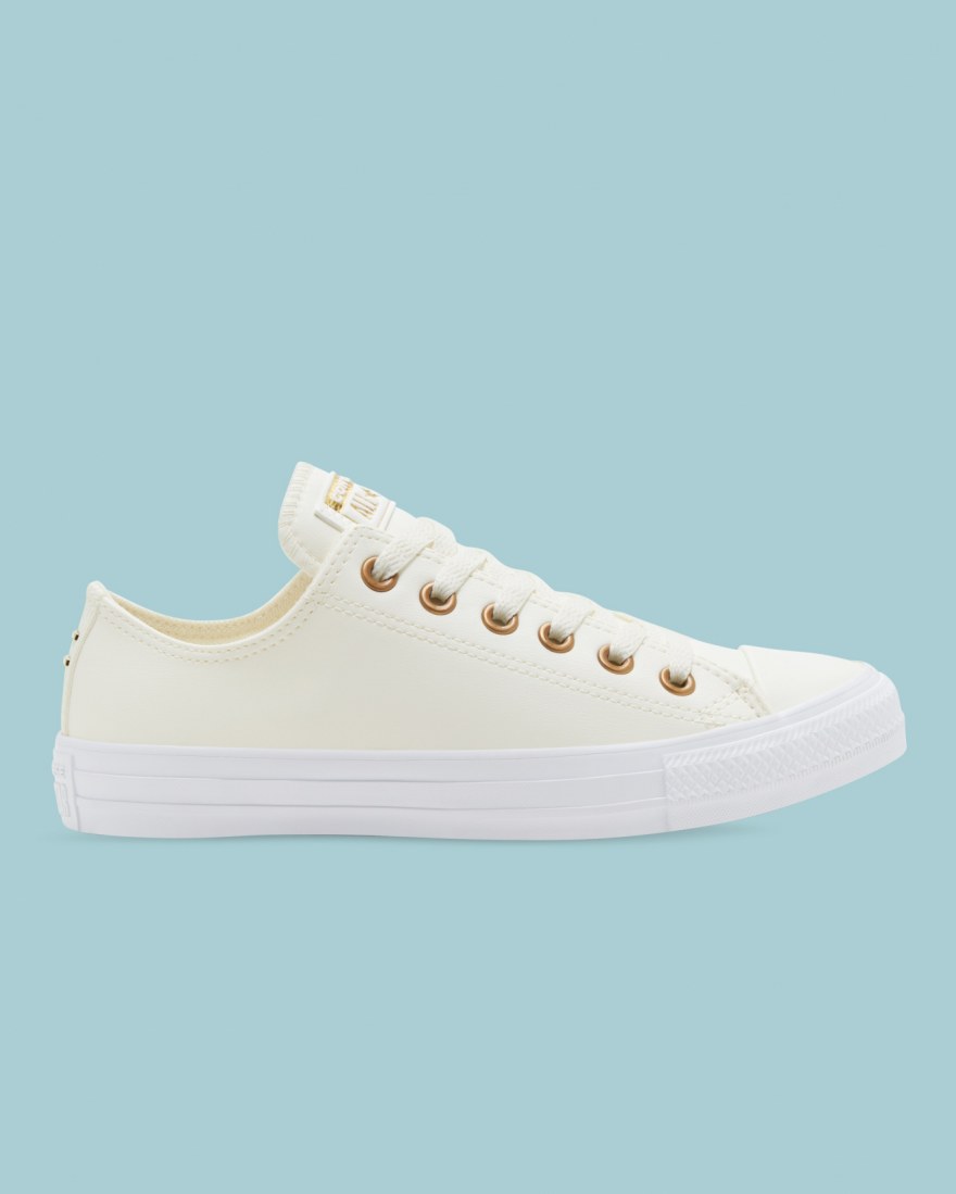 Converse Chuck Taylor All Star Go Gold SL Beige Sko Danmark - Converse Lave Sneakers Dame - 87051KIY